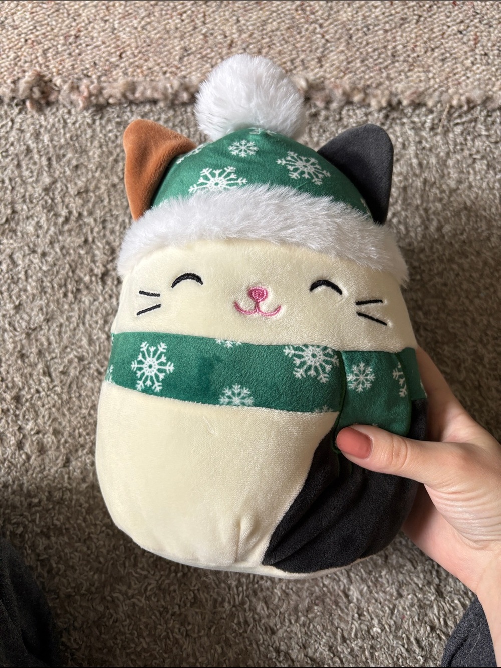 Christmas Squishmallow cat